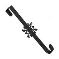 thumbnail image 4 of Colgador de corona para puerta de entrada, soporte de guirnalda, decorativo, de metal, resistente, para oficina, Pascua, primavera, boda, porche. Negro, 4 of 8