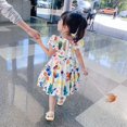 thumbnail image 5 of Girl's Floral Sleeveless Dresses Kids One Piece Sundress for Casual School 1-7 Years Old, 5 of 7