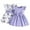 Purple, variant on Tiijoy Girls 2-Pack Dresses Sleeveless Ribbed Bow Princess Dress for Baby, Sizes 18-24M