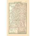 thumbnail image 2 of Alden 10x14 Black Ornate Wood Framed with Double Matting Museum Art Print Titled - Mississippi - Alden 1886, 2 of 4