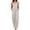 #0008-Gray, variant on Pounoo Women's Jumpsuits Sleeveless Tie Shoulder Bow Detail Solid Color Casual Loose Wide Leg with Pockets Lightweight Comfortable Rompers Gift