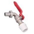 thumbnail image 4 of Quarter Turn Brass Ball Valve, 15mm Drainage Outlet Ball Valve Shut Off Switch Durable  For Factories, 4 of 8