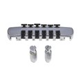 thumbnail image 3 of Colcolo Electric Guitar Bridge Bass Bridge Tailpiece for Electric Guitar Accessories Argent, 3 of 8