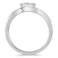 thumbnail image 3 of SZUL Women's 1/4 Carat TW Two Stone Ring in 10K White Gold  (J-K-L Color, I2-I3 Clarity), 3 of 4