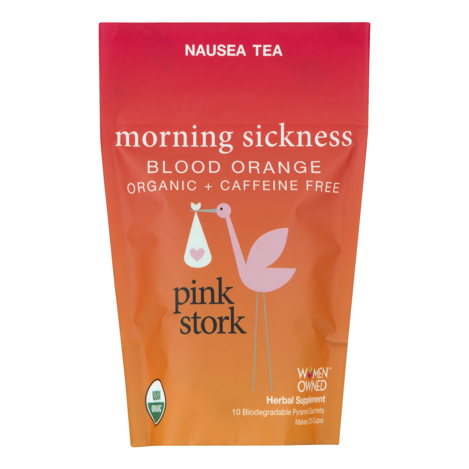 Pink Stork, Morning Sickness Ginger Orange, Tea Bags, 10 Ct Walmart