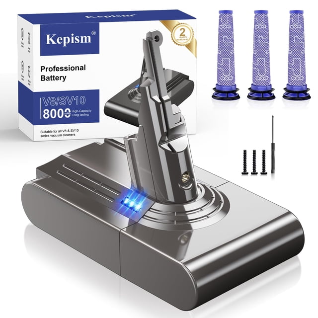 Batería Kepism de 21,6 V y 8000 mAh para aspiradora Dyson V8