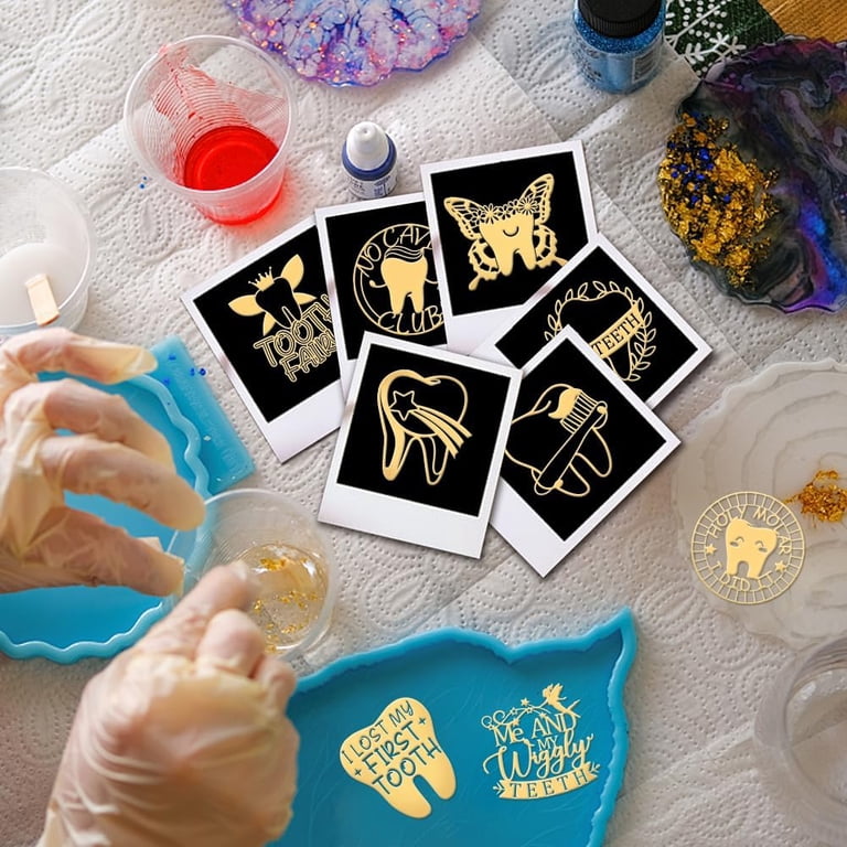 OLYCRAFT 9pcs Sword & Shield Stickers – Gold Metal Dragon Stickers For DIY, Phone, Water Bottle Decoration