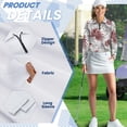 thumbnail image 5 of Uorisanigo Palm Leaves Womens Golf Shirt Breathable Versatile Women's Dry-Fit Golf Polo Shirts Relaxed Fashion Zip Up Collar Long Sleeve Tennis Tops, 5 of 7