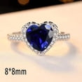 thumbnail image 3 of Anillo Corazón Del Mar Azul Titanic Plata 5 Genérica Corazón del Mar, 3 of 3