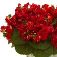 thumbnail image 2 of Nearly Natural 1831-RD Violet Artificial Arrangement in Legged Planter - Red, 2 of 3