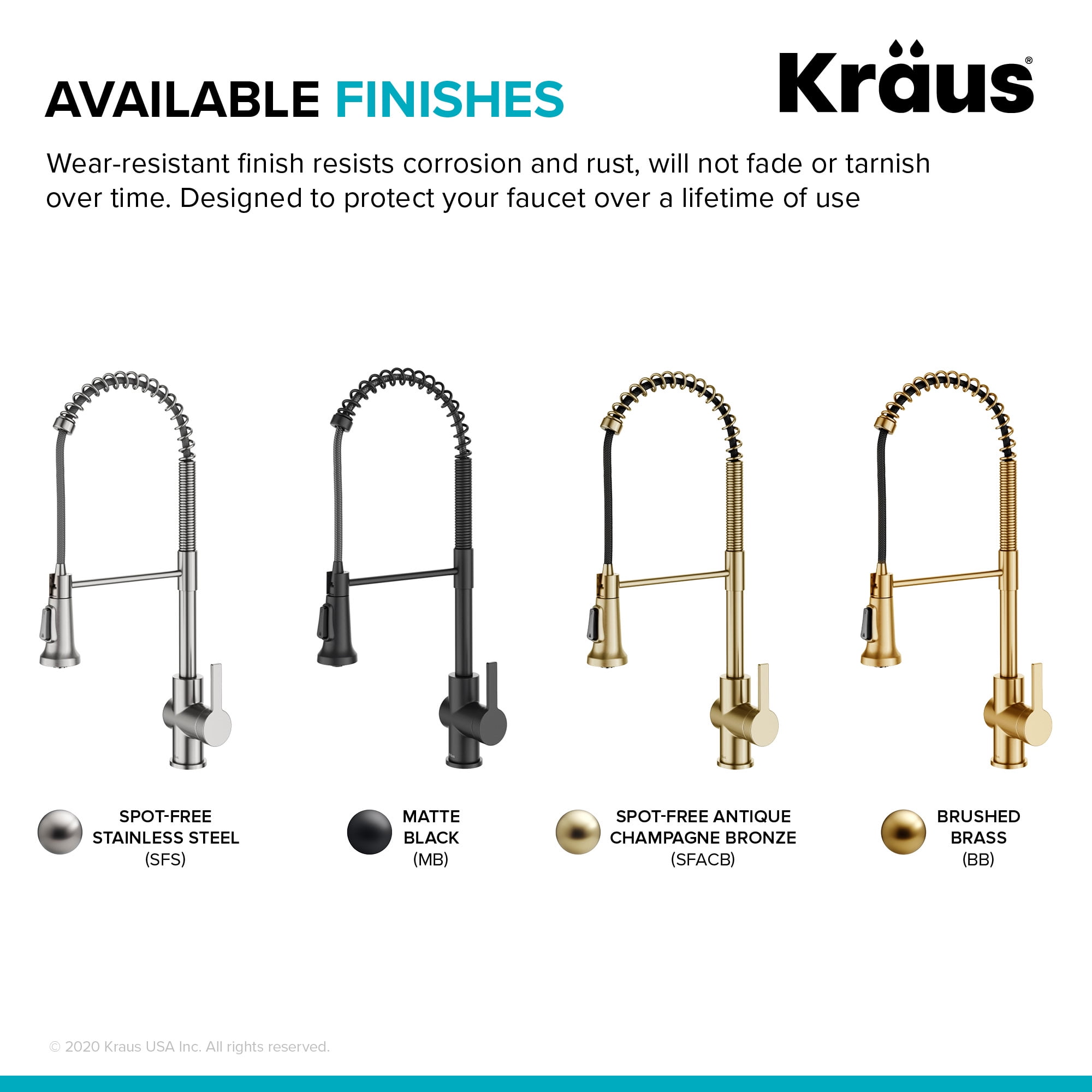Kraus Britt Commercial Style Pull-Down Single Handle Kitchen Faucet in Matte Black