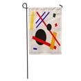 thumbnail image 1 of SIDONKU Blue Constructivism Abstract Suprematism Composition on Beige Flat Colorful Kandinsky Garden Flag Decorative Flag House Banner 28x40 inch, 1 of 2