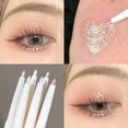 thumbnail image 3 of Rotulador resaltador de párpados blanco diamante para iluminar los ojos brillo delineador de ojos dorado sombra de ojos en barra para resultados de maquillaje impresionantes, 3 of 5
