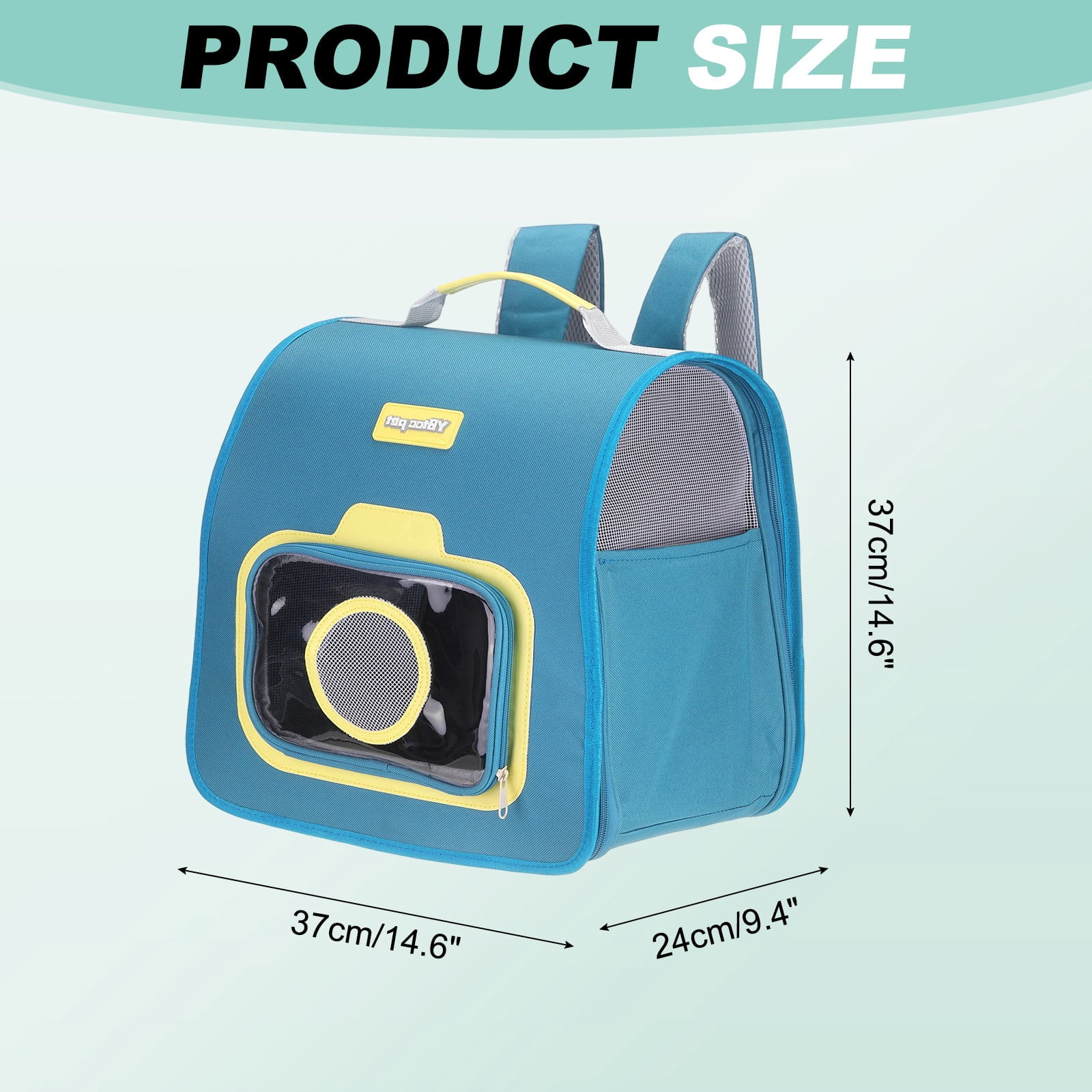 Cat Backpack Carrier, Large Space & Foldable, Breathable Pet Hiking Travel Backpack Dark Blue