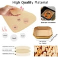 thumbnail image 2 of 100Pcs Air Fryer Baking Paper Square - Air Fryer Baking Liners, Baking Paper for Air Fryer Water-proof, Oil-proof, Non-stick, Parchment Baking Paper for Baking Roasting Microwave ( 9 Inch ), 2 of 9