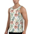 thumbnail image 2 of Xecao Lilies Flowers Men's Tank Top Workout Quick Dry Sleeveless Gym Jogging Muscle Shirts Summer Swim Beach Tops, 2 of 9