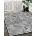 thumbnail image 3 of Ahgly Company Machine Washable Indoor Square Transitional Gray Cloud Gray Area Rugs, 6' Square, 3 of 7