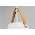 thumbnail image 3 of 11358TNWT Maxim Lighting Nordic-One Light Pendant-19 Inches wide by 17.75 inches high-Tan Leather/White Finish    -Traditional Installation, 3 of 6