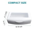 thumbnail image 4 of NOGIS Plastic Sterilizing Tray-Barbicide Sterilization Tray,Clean Sterilizer Box Storage Organizer for Nail,Tweezers,Hair Salon,Spa & Cutter Manicure Equipment-Clear Lid (White), 4 of 7
