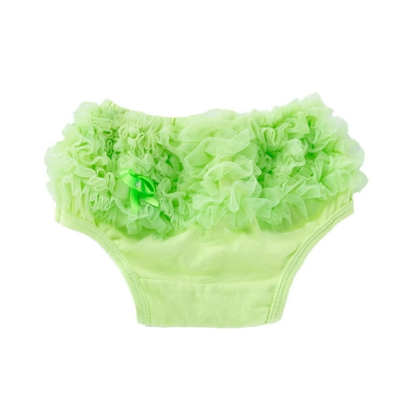 Oscscso Toddler Infant Baby Girls Mesh Lace Ruffled Diaper Covers Bloomer Elastic Cotton Underwear Baby Girl Panties Shorts