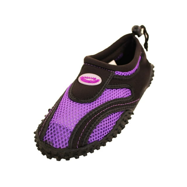 Chaussette Aquatique à Cordon pour Femmes Chaussure d'Eau Ajustable Plage à Enfiler