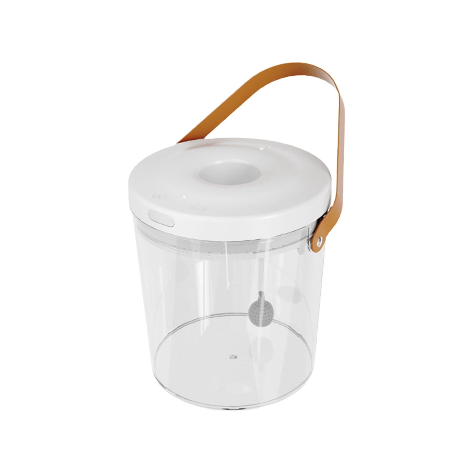 Desktop Fish Tank with Filter and Oxygen Pump, Portable, 7.9x5.9x5.9 in, White