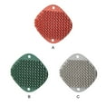 thumbnail image 3 of Injueey Cepillo de limpieza Pot Palm Tile Counter Scrubber Baño doméstico Reutilizable Fregado Manual Colgando Estropajo Rojo Suministros de limpieza para el hogar Verde, 3 of 6