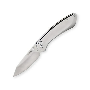 Buck Knives 744 Sovereign Folding Pocket Knife, Silver, Box