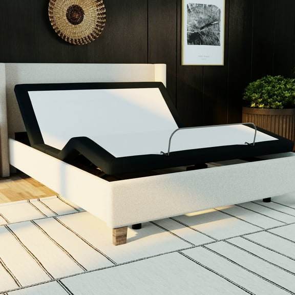 Zero Queen Adjustable Bed Base With Metal Structure And Wireless Remote Functionality Size Smooth Operations