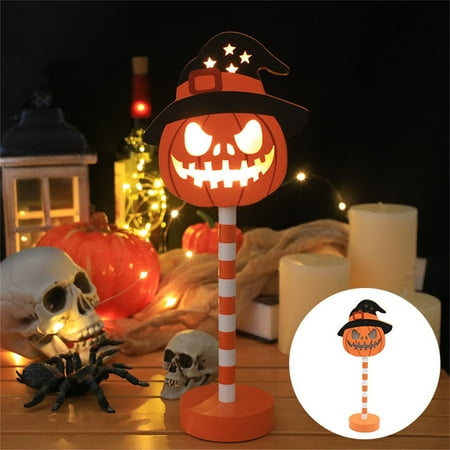 

Deals! NQWZTIU Detachable Halloween Styling Light LED Pumpkin Wooden Decoration Night Users Can Combine Or Change Styles According To Their Needs To Meet Different Holiday Needs. Halloween Lights