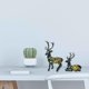 thumbnail image 5 of 2x modernas de renos navideños, de animales de resina artesanales, escultura de ciervo artístico para escritorio, estantería, armario perfecl figuritas de estatua de resina, 5 of 8