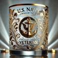 thumbnail image 2 of 250th Anniversary Veteran U.S. Military Tribute Whisky Decanter, Engraved Army Marines Navy Air Force Coast Guard,Anniversaries Parties and Collectors Gift, 2 of 6