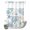 Black White, variant on No Hook Shower Curtain, Blue Coastal Shower Curtains for Bathroom with See Through Top Window, Nautical Coral Beach Starfish Waterproof & Washable Bath Curtain Standard 72"x72"