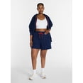 thumbnail image 2 of Athletic Works Women's and Women's Plus Fleece Shorts, 5'' Inseam, Size XS-4X, 2 of 6