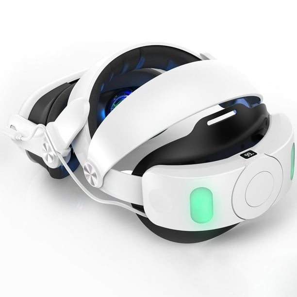 Correa para la cabeza con batería para Meta Quest 3 y 3S, correa Elite de 10 000 mAh de repuesto para mayor comodidad y tiempo de juego, accesorios de realidad virtual