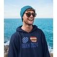 thumbnail image 2 of Election 2024 Biden USA Patriotic Aviator Glasses Mens Pullover Hoodie, 2 of 5