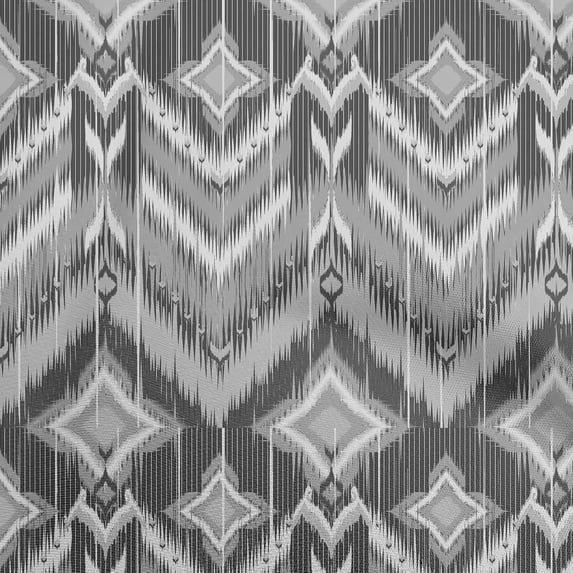 oneOone Viscose Jersey Gray Fabric Asian Ikat Fabric For Sewing Printed Craft Fabric By The Yard 60 Inch Wide