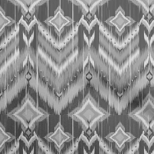 oneOone Georgette Viscose Gray Fabric Asian Ikat Sewing Material Print Fabric By The Yard 42 Inch Wide