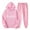 Pink winter 2 piece sets, variant on clear 50% off Usmixi Deals Womens Hoodies Sets Womens Sports Lounge Sets Fashion ECG Print Hooded Sweatshirt and Drawstring Jogger Pant Sweatsuits Set Hoodies 2 Piece Outfits with Pocket Fall Saving