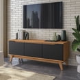 thumbnail image 1 of Mueble TV 55" Kappesberg 136cm con 3 Puertas Canela/Negro, 1 of 9