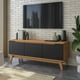 thumbnail image 1 of Mueble TV 55" Kappesberg 136cm con 3 Puertas Canela/Negro, 1 of 9