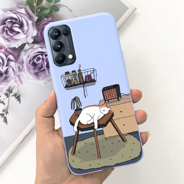 For OPPO Reno 5 5G Case Reno5 Pro Cover Fashion Painted TPU Soft Silicone Phone Cases For OPPO Reno 5 Pro Reno5 Shockproof Funda case-c10 For Reno 5 Pro 5G