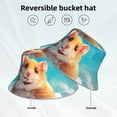 thumbnail image 2 of Bingfone Cloud Cute Hamster Bucket Hat for Men Women,Packable Reversible Printed Sun Hats,Fisherman Outdoor Travel Hiking Beach Caps, 2 of 7