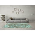 thumbnail image 3 of Ahgly Company Indoor Rectangle Abstract Light Blue Modern Area Rugs, 6' x 9', 3 of 4