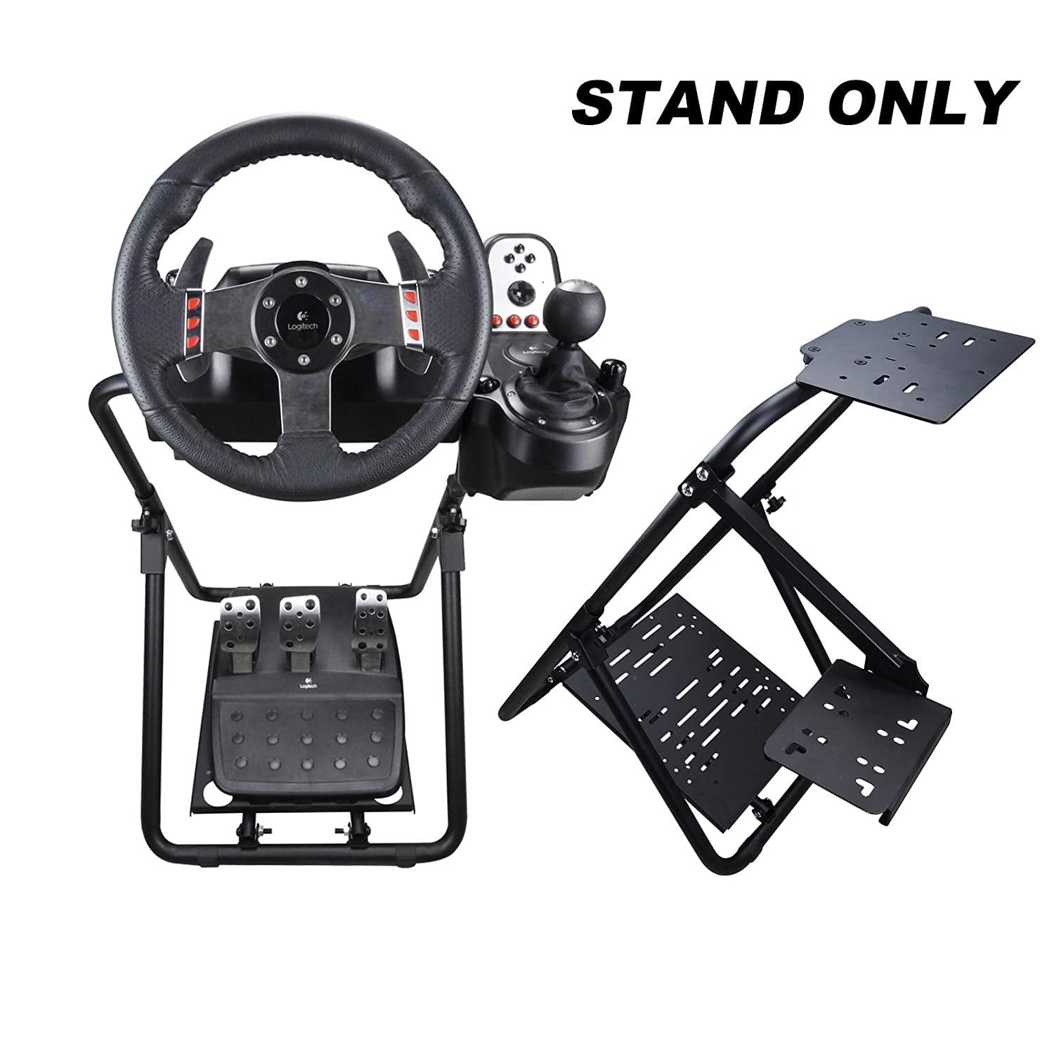 DWDZ Racing Wheel Stand Stand for Thrustmaster,Logitech G25,G27,G29,G920(Wheel&Pedals Not Included) - Walmart.com