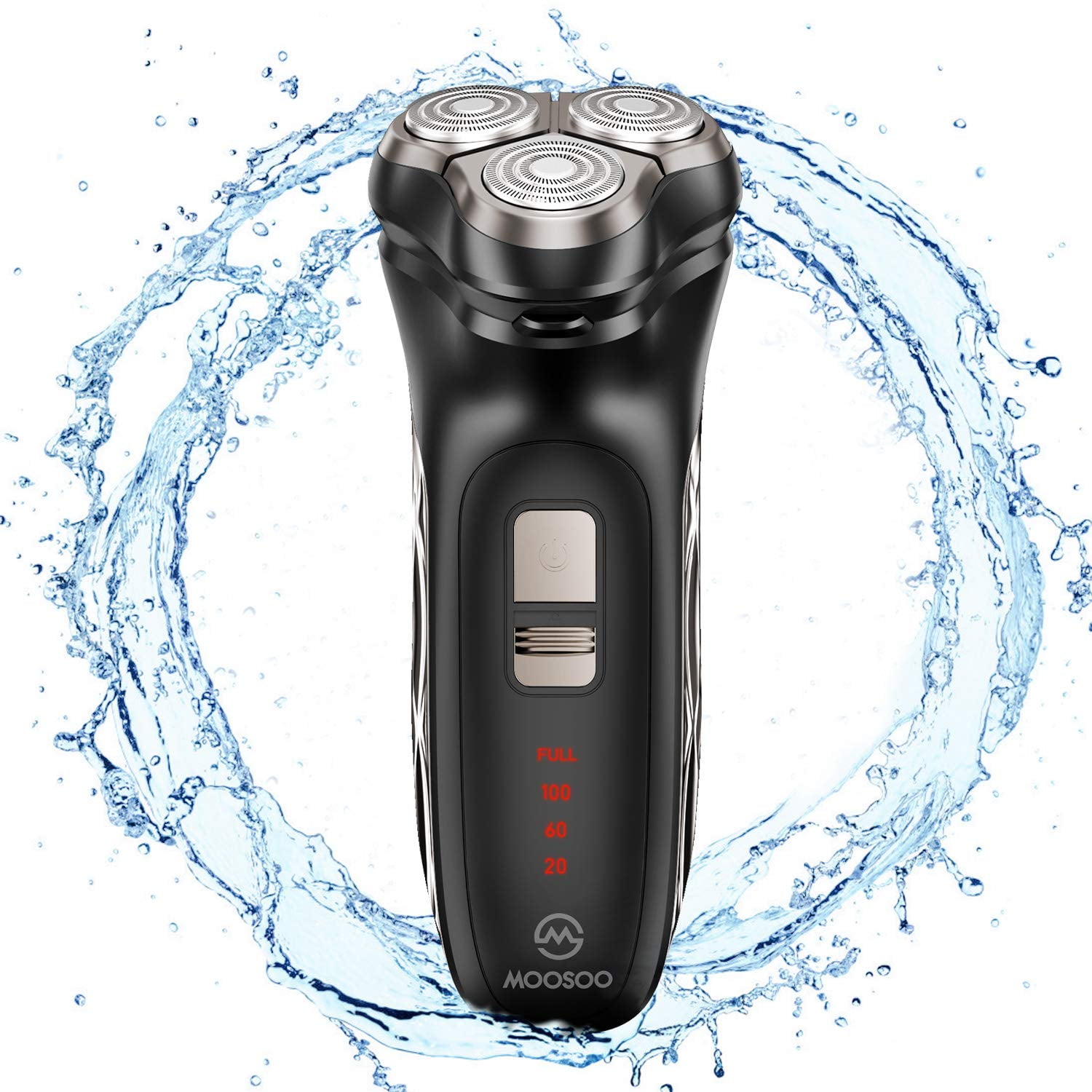 MOOSOO Electric Shaver Wet Dry Waterproof Mens Razor G6
