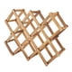 thumbnail image 2 of Estante organizador de vino de madera plegable con capacidad para 10 botellas, 2 of 11