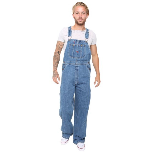 Men Denim Bib And Brace Overalls Painters Coveralls Pro Work Engineer Dungarees
