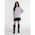 thumbnail image 2 of Madden NYC Women's Grommet Sweater with Long Sleeves, Midweight, Sizes XXS-XXL, 2 of 5