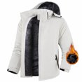 thumbnail image 6 of Men's Lightweight Waterproof Rain Jacket for Outdoor Softshell Breathable Windbreaker Rain Coat Hooded with Pockets, 6 of 7